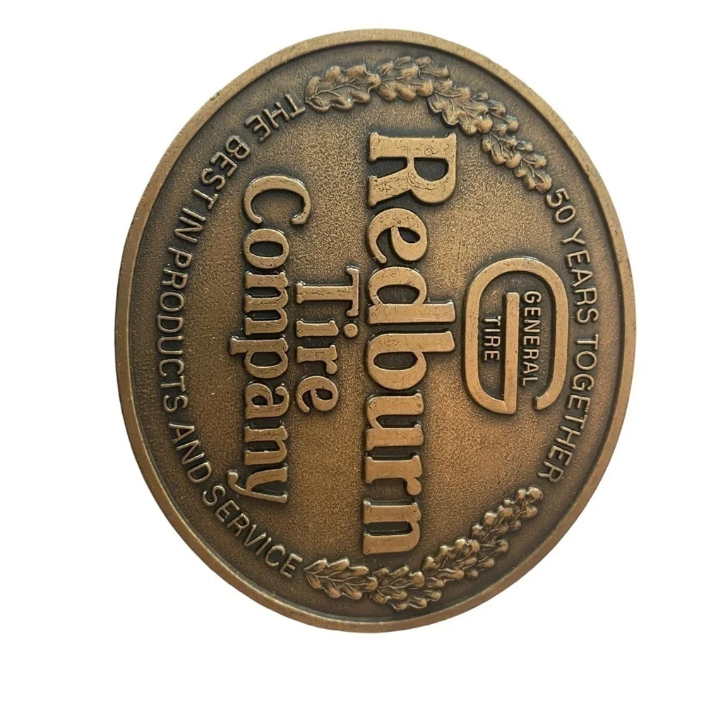 Vintage Redburn Tire Company Belt Buckle